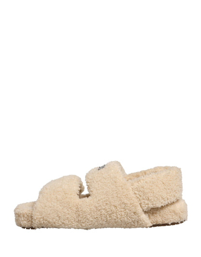 Dolce & Gabbana Sandalias Planas de Hombre con Piel Sintética Beige