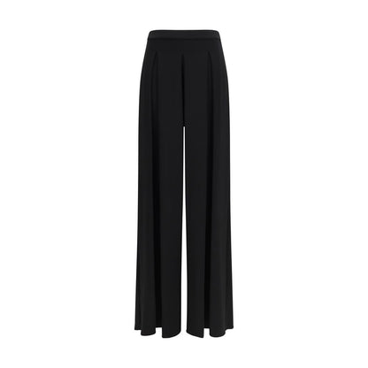 Max Mara Pure Black Viscose Casual Pants