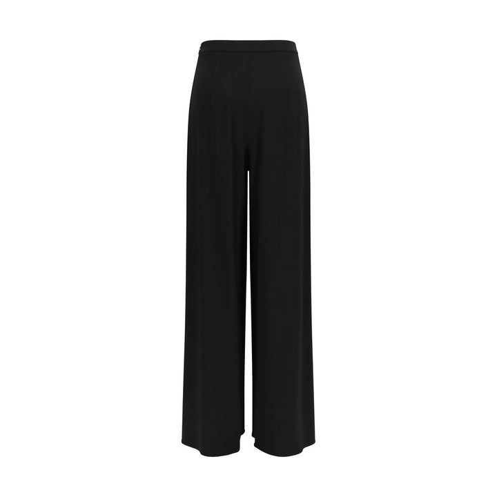 Max Mara Pure Black Viscose Casual Pants