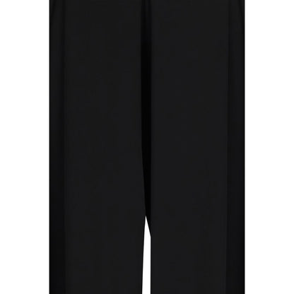 Max Mara Pure Black Viscose Casual Pants