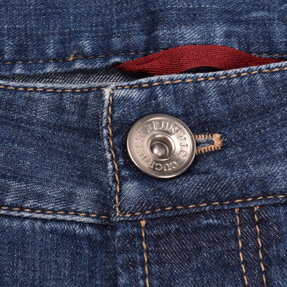 Brunello Cucinelli Blue Cotton Jeans Denim