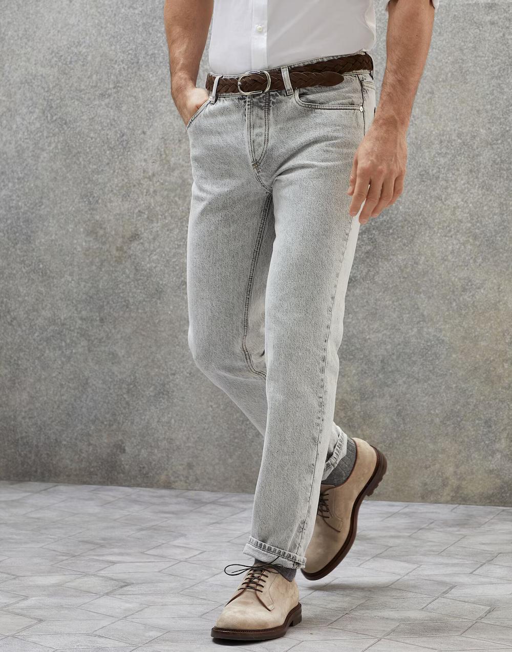 Brunello Cucinelli Black Cotton Jeans Denim