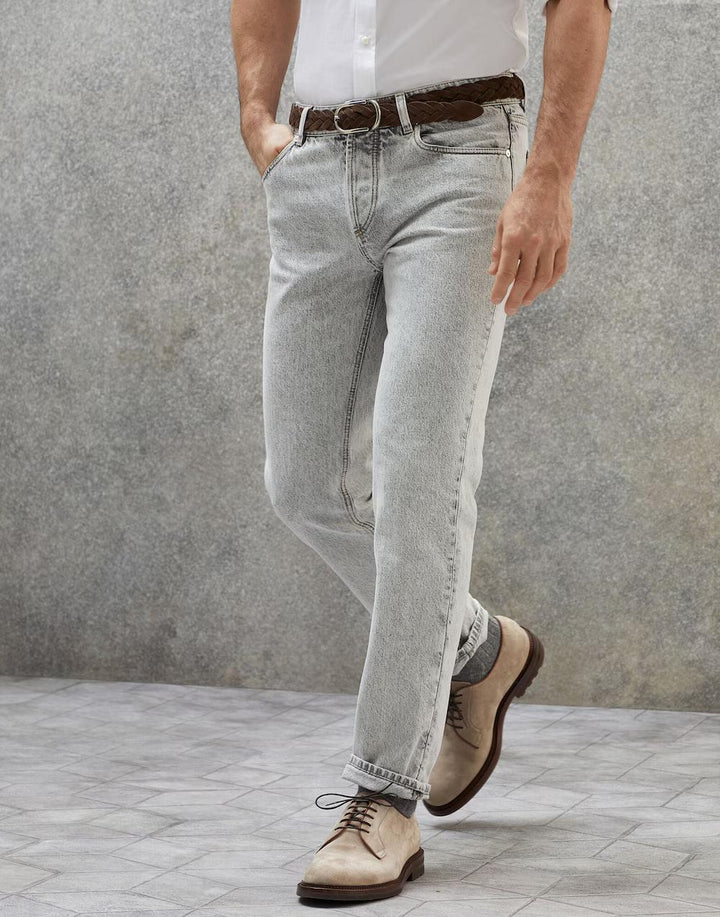 Brunello Cucinelli Black Cotton Jeans Denim