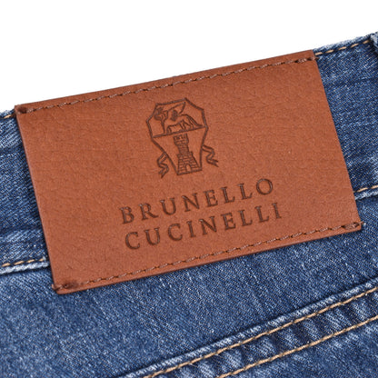 Brunello Cucinelli Blue Cotton Jeans Denim