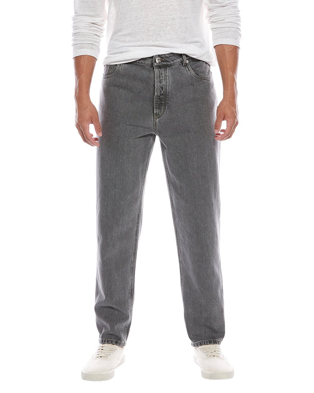 Brunello Cucinelli Light Blue Cotton Relaxed Fit Jeans