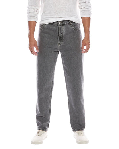 Brunello Cucinelli Light Blue Cotton Relaxed Fit Jeans