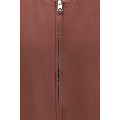 Blouson aviateur en soie Versace Bordeaux