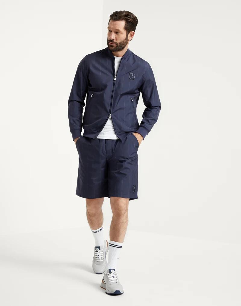 Brunello Cucinelli Blue Polyester Shorts