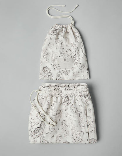 Brunello Cucinelli Bicolor Polyester Shorts