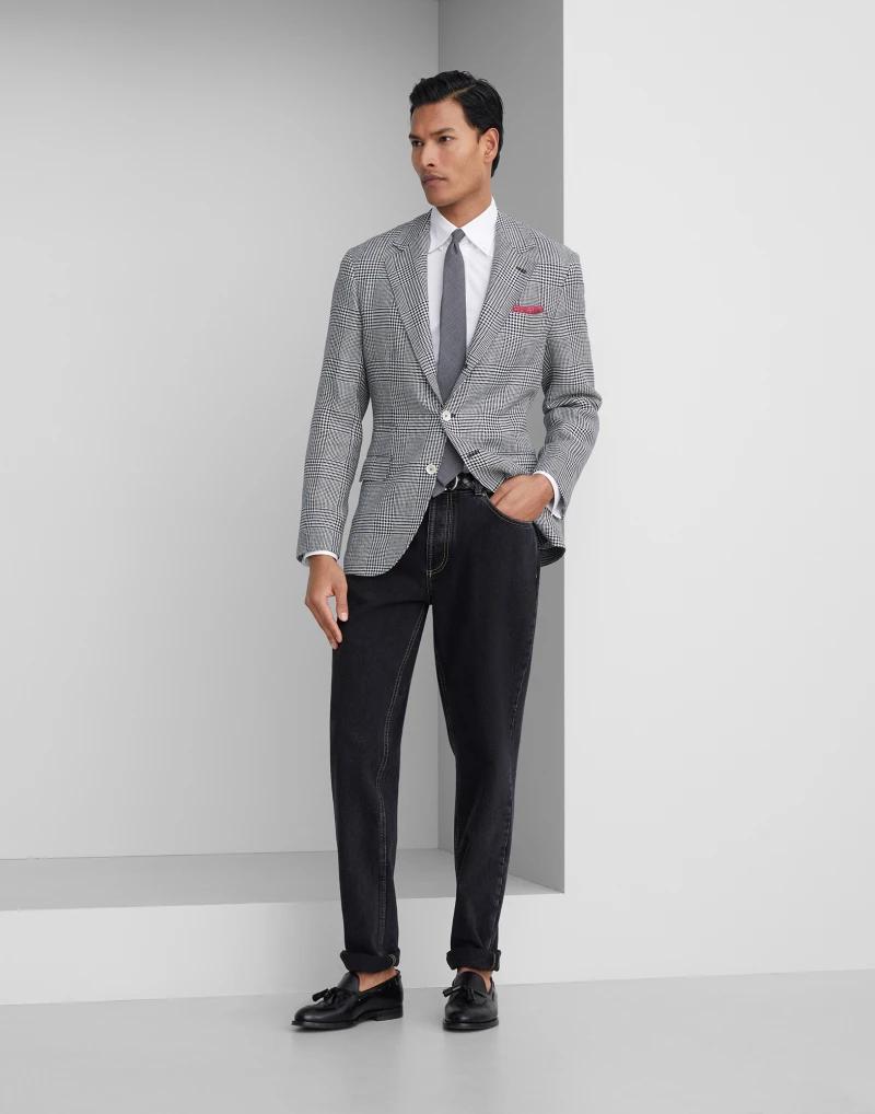 Brunello Cucinelli Blue Cotton Straight-Leg Jeans