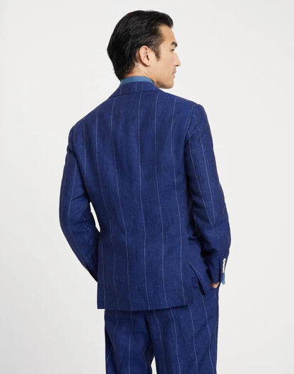Brunello Cucinelli Blue Linen Blazer