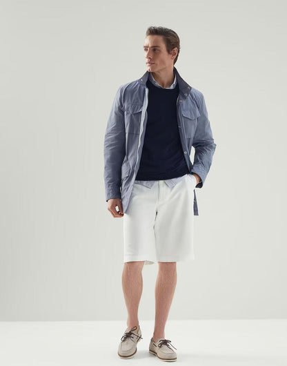 Brunello Cucinelli White Cotton Bermuda Shorts