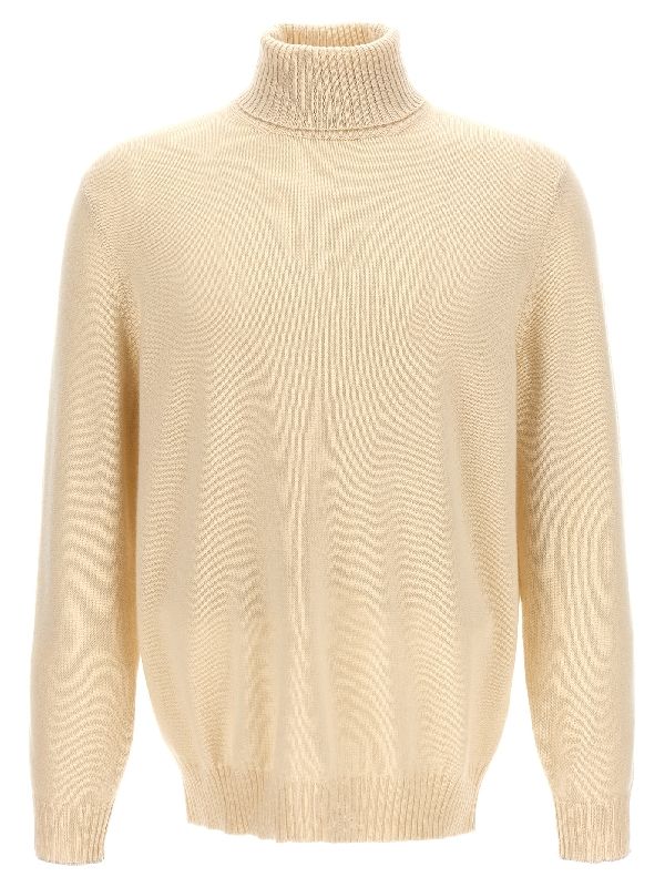 Brunello Cucinelli Beige Cashmere Sweater