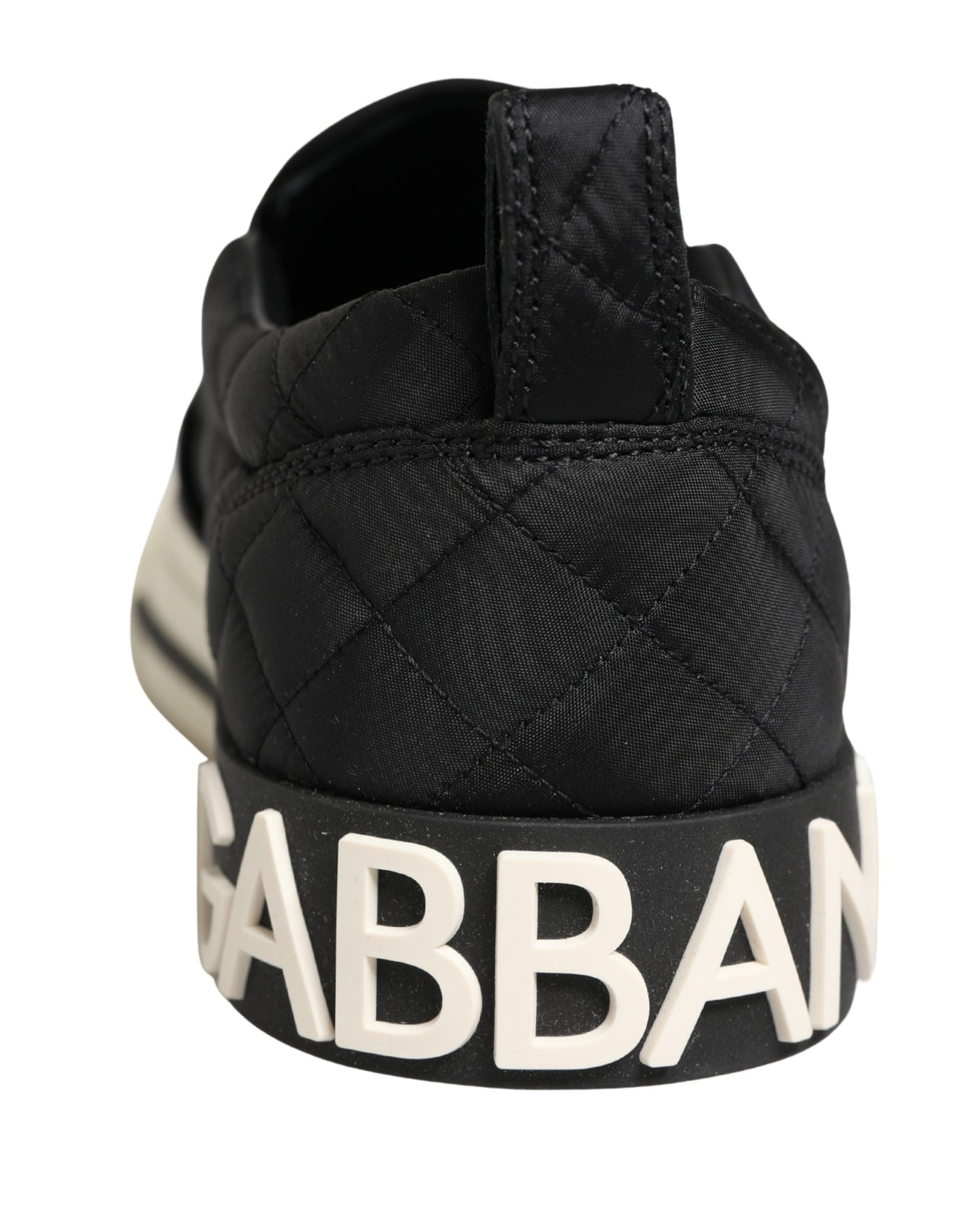 Dolce & Gabbana Zapatillas Bajas Acolchadas Negras Sin Cordones