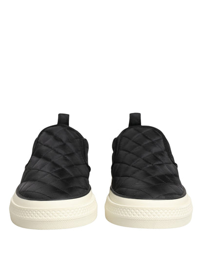 Dolce & Gabbana Zapatillas Bajas Acolchadas Negras Sin Cordones