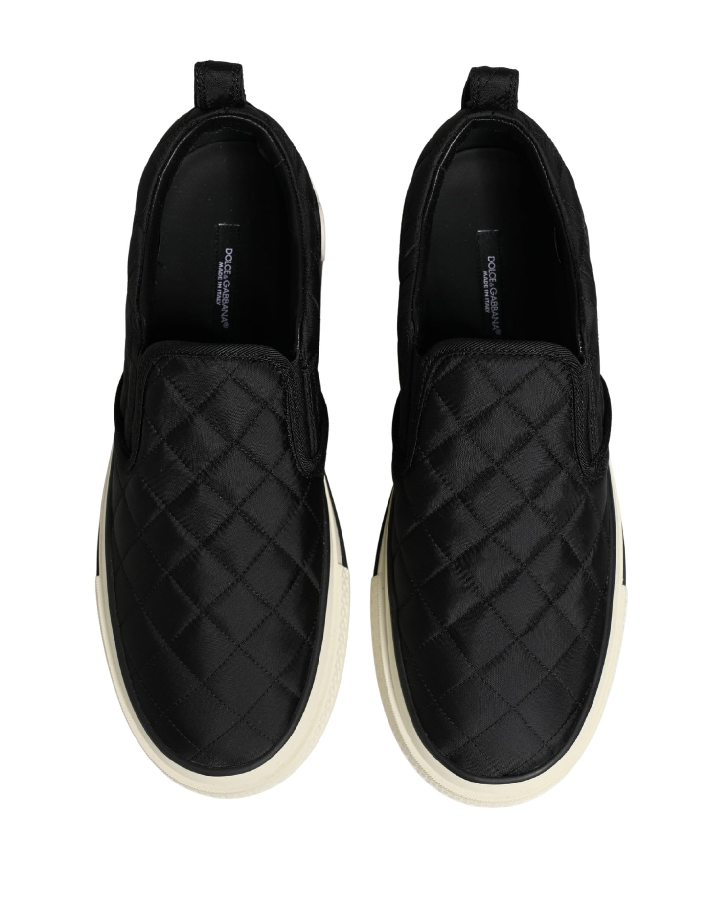 Dolce & Gabbana Zapatillas Bajas Acolchadas Negras Sin Cordones