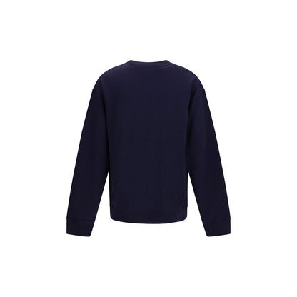 Balmain Blue Cotton Sweatshirt