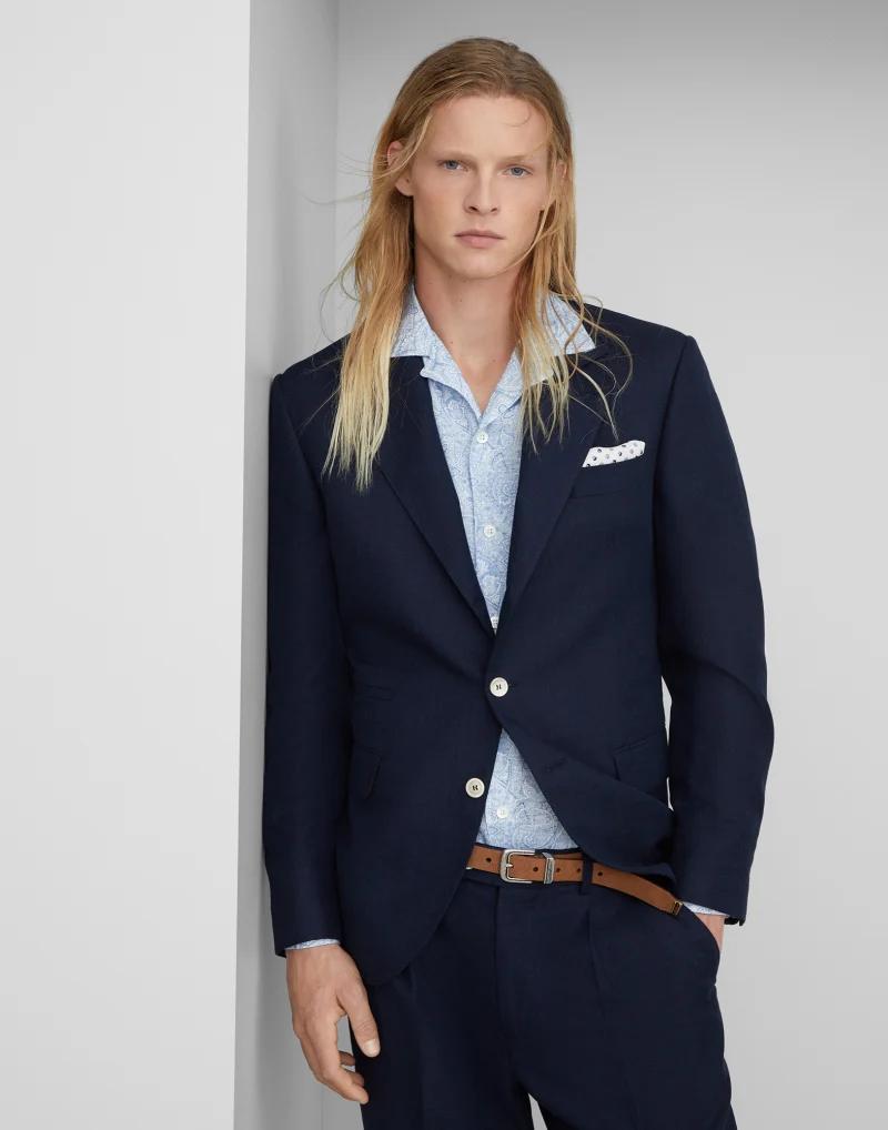 Brunello Cucinelli Blue Cotton Blazer