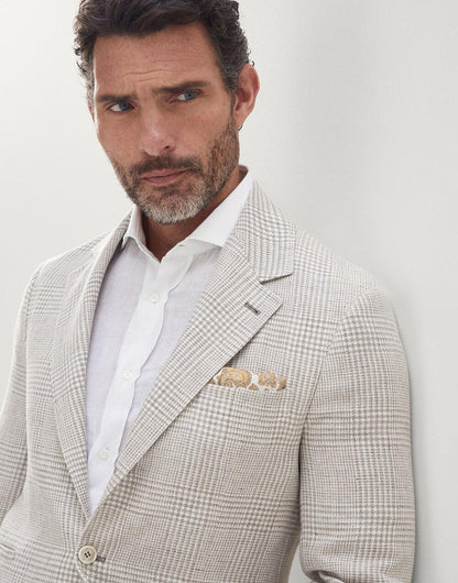 Brunello Cucinelli Beige Linen Blazer