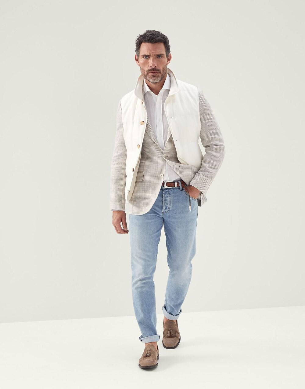 Brunello Cucinelli Beige Linen Blazer