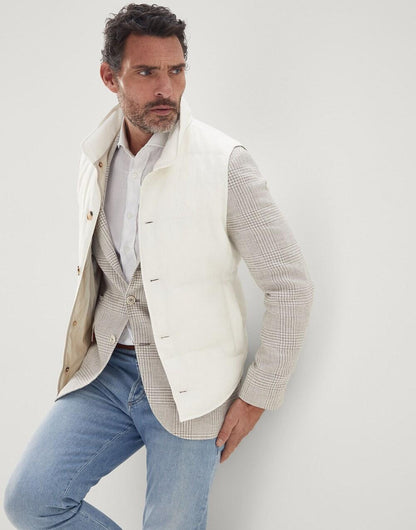 Brunello Cucinelli Beige Linen Blazer