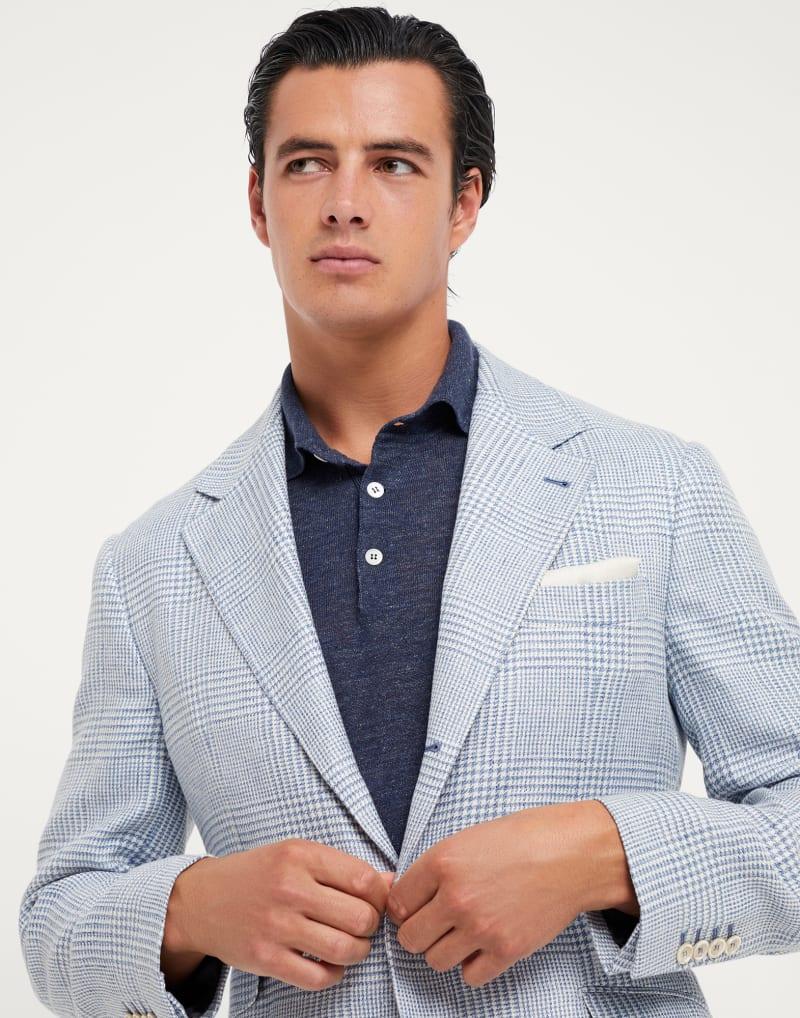 Brunello Cucinelli Light Blue Linen Blazer