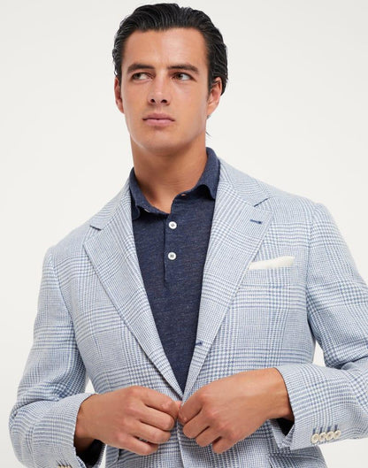 Brunello Cucinelli Light Blue Linen Blazer