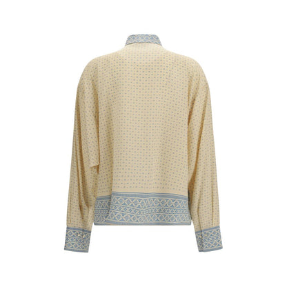 Ermanno Scervino Beige Silk Shirt
