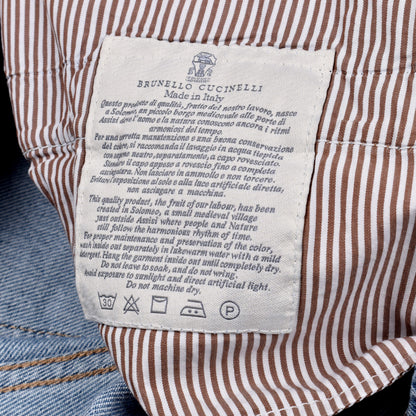 Brunello Cucinelli Blue Cotton Straight-Leg Jeans
