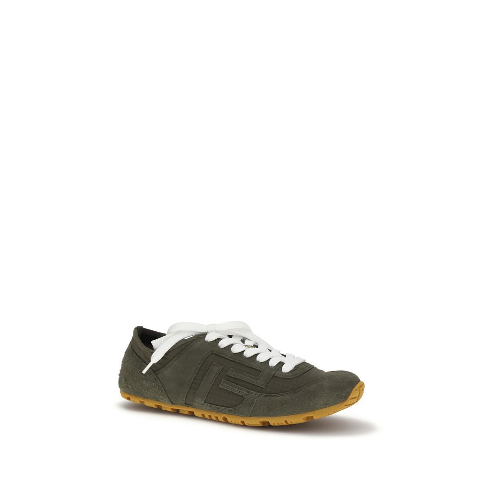 Balmain Bicolor Calf Leather Bos Taurus Athletic Sneakers