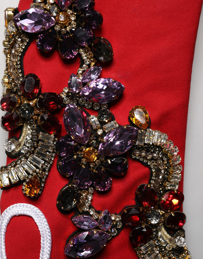 Chaqueta corta Dolce & Gabbana Multicolor con joyas ornamentadas asimétricas