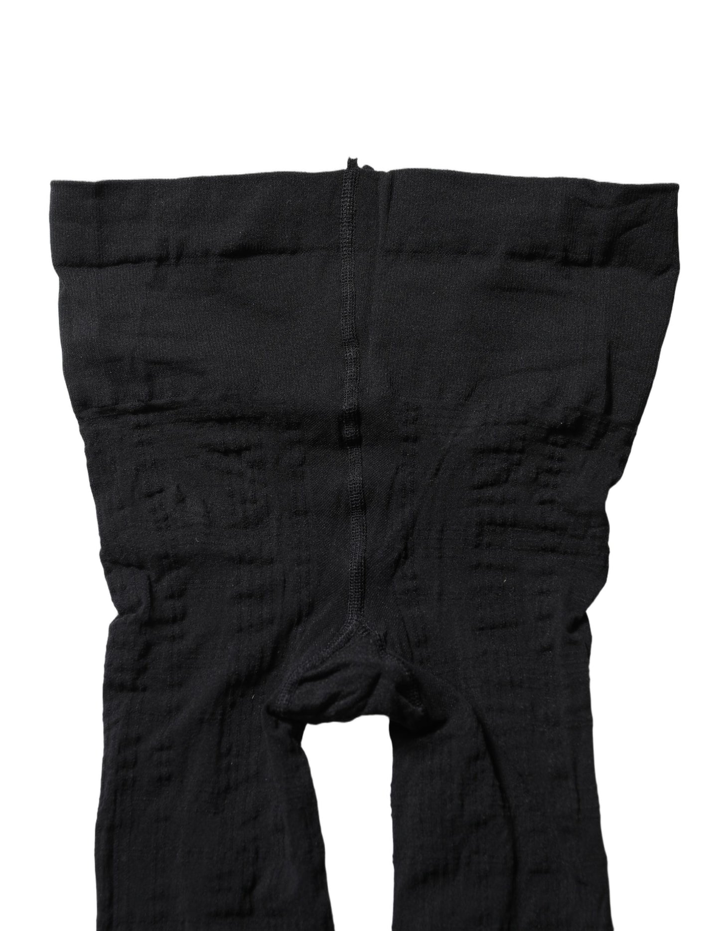 Dolce & Gabbana Black Nylon Tartan Pattern Tights Stockings Socks