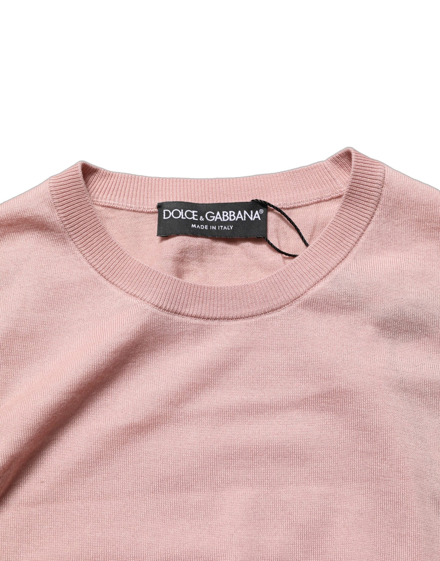 Débardeur sans manches en cachemire tricoté rose Dolce & Gabbana