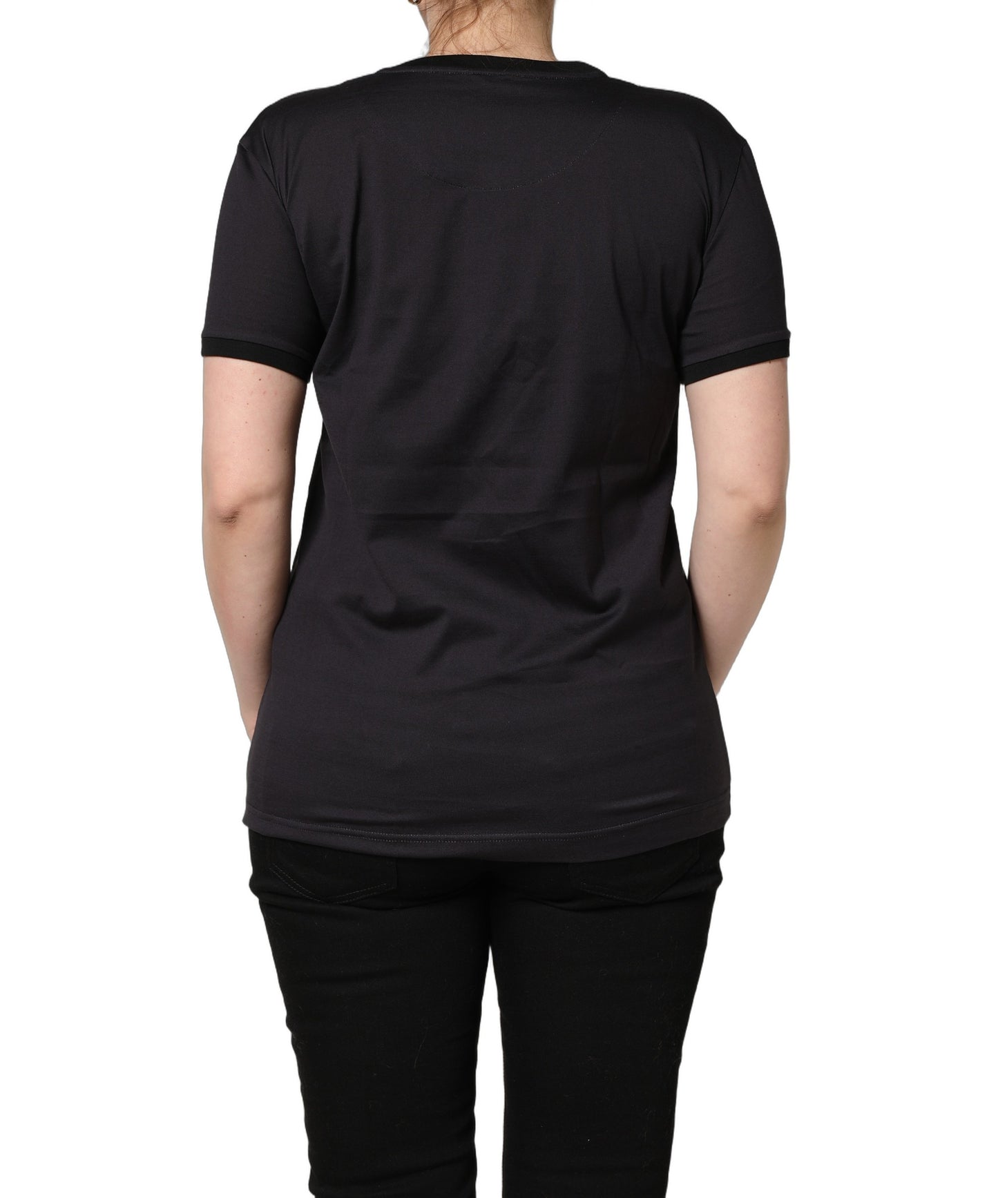 T-shirt en coton imprimé #IAMACHRISTMASTREE Dolce & Gabbana noir
