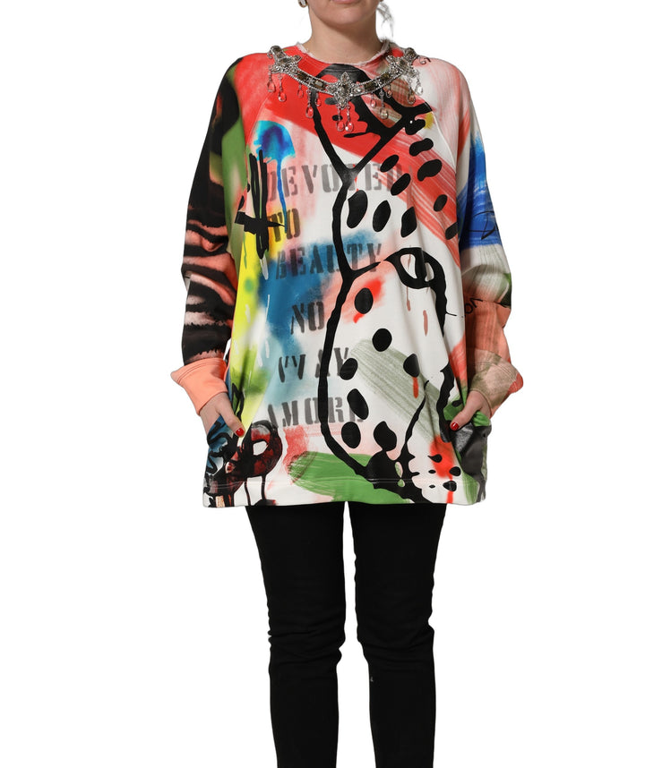 Sudadera Dolce & Gabbana Multicolor Adornada con Grafiti