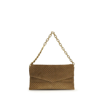 Sac à main Gucci en cuir suédé marron