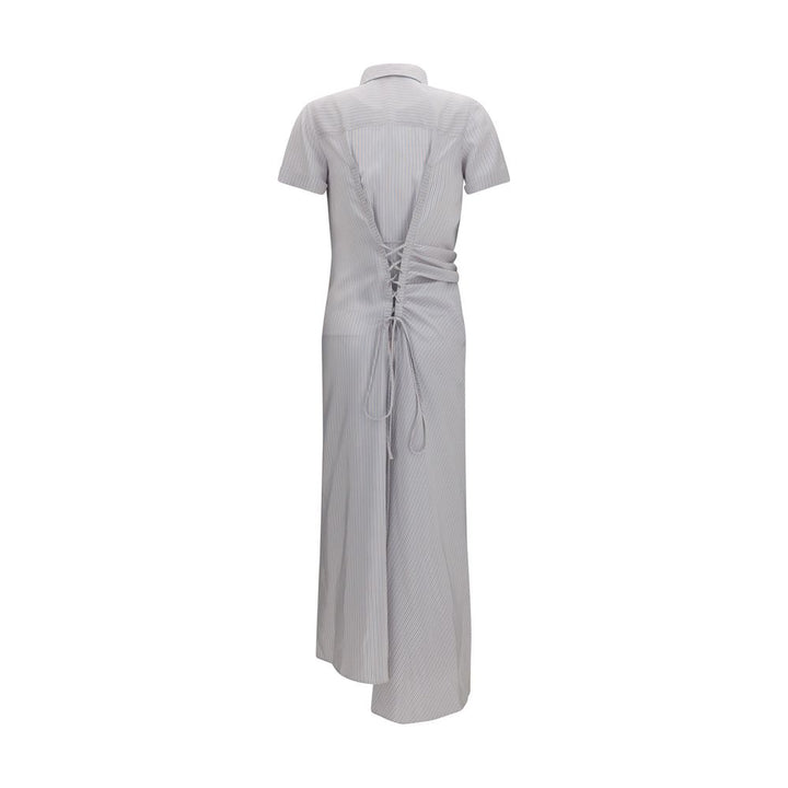 Vestido casual de seda multicolor Alexander McQueen
