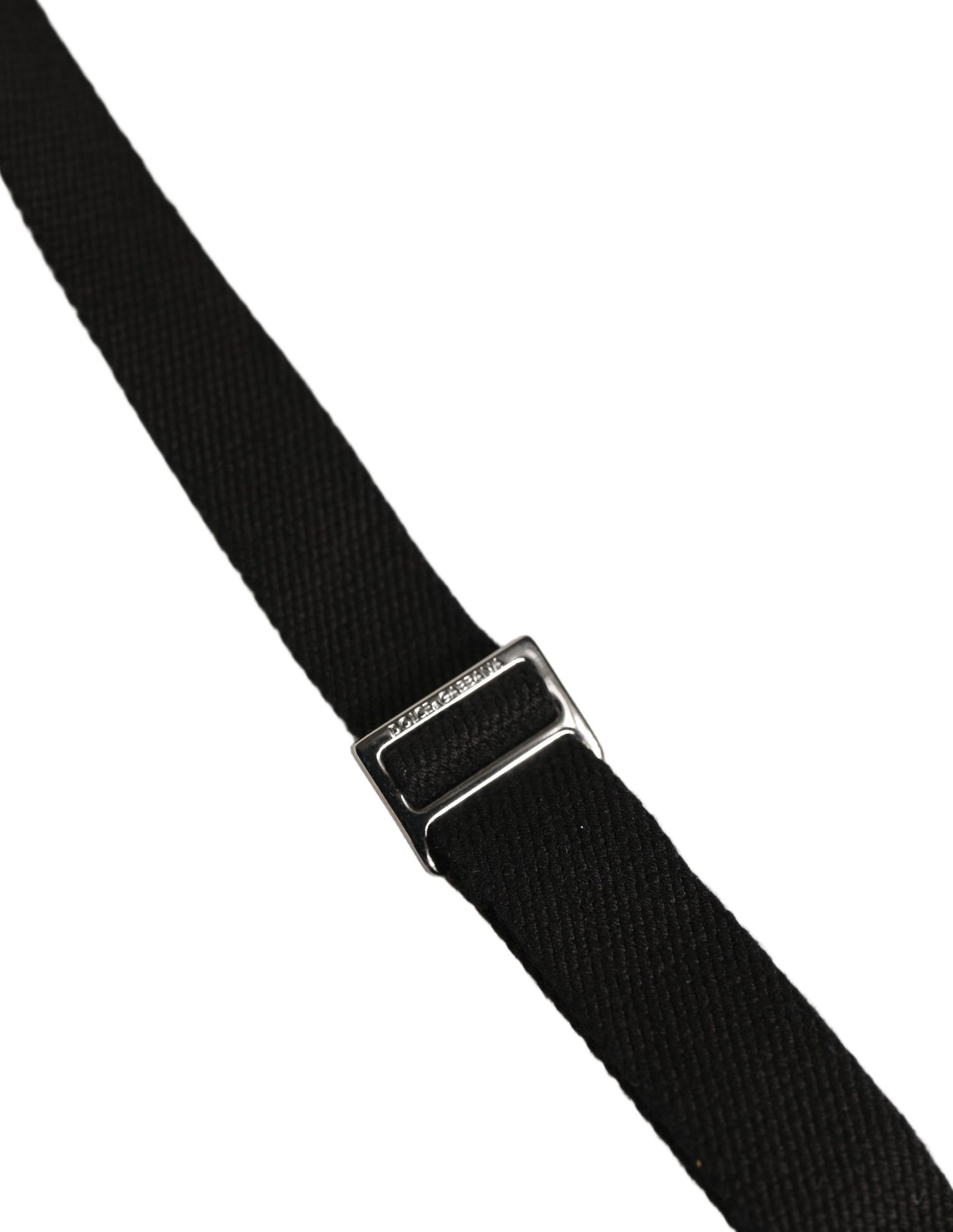 Tirantes elásticos Dolce & Gabbana de algodón negro con espalda en Y y clips metálicos
