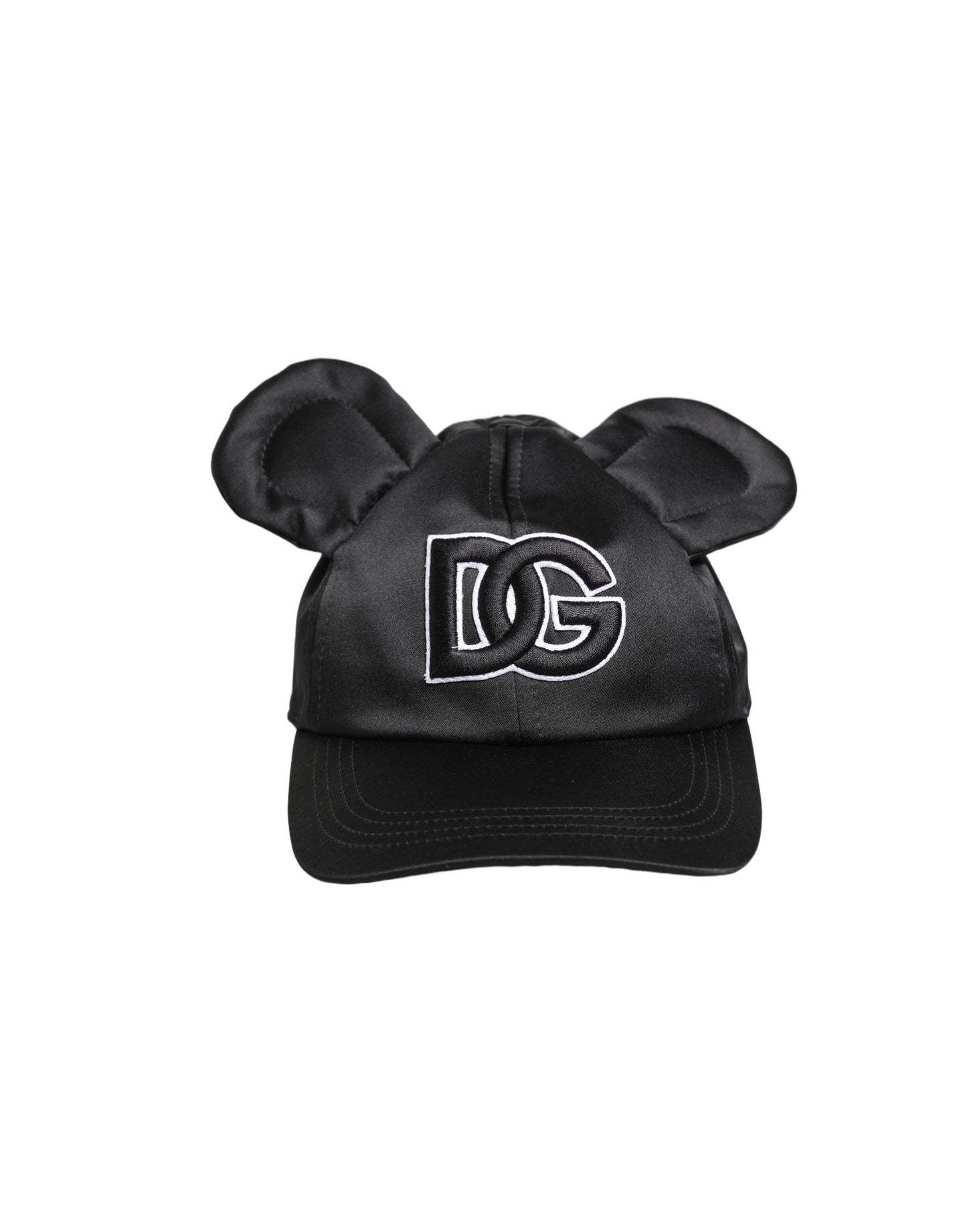 Casquette de baseball Dolce & Gabbana en velours noir à oreilles d'animal pour homme