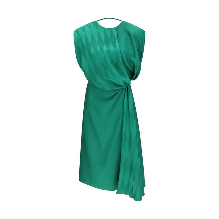 Vestido casual de seda bicolor de Versace