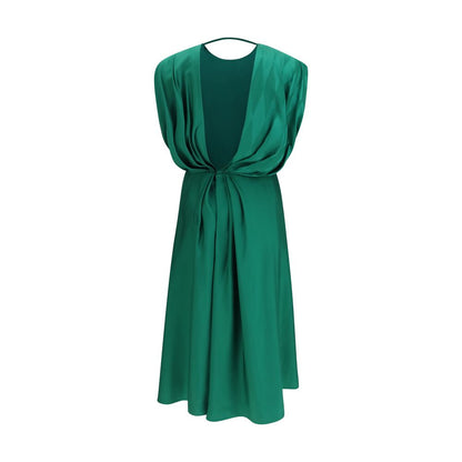 Vestido casual de seda bicolor de Versace