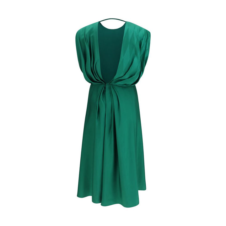 Vestido casual de seda bicolor de Versace