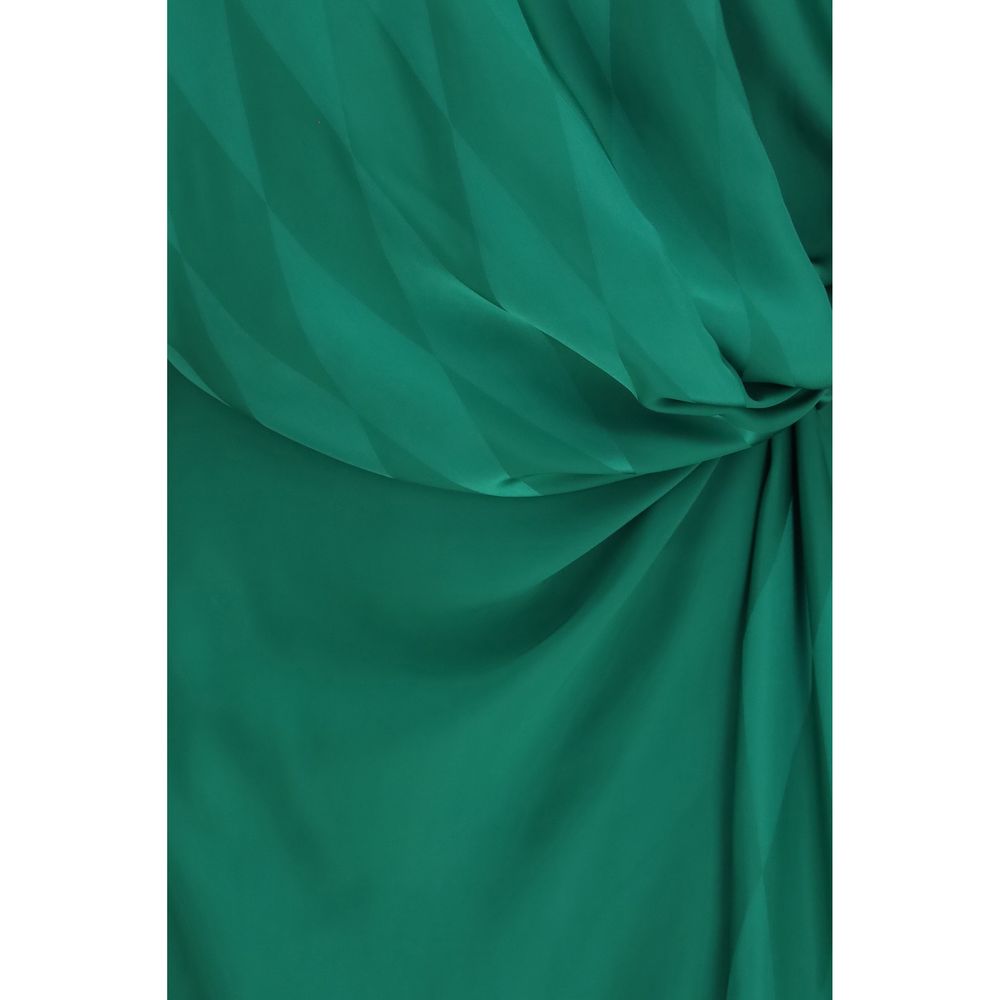 Vestido casual de seda bicolor de Versace