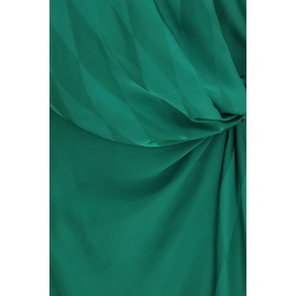 Vestido casual de seda bicolor de Versace