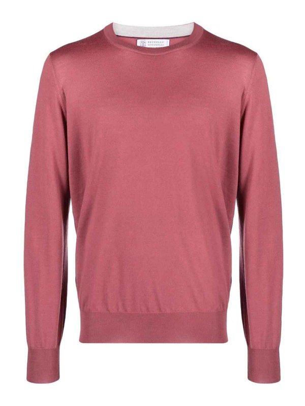 Brunello Cucinelli Pink Wool Sweatshirt
