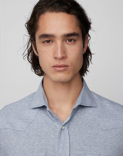 Camisa de lino natural Brunello Cucinelli