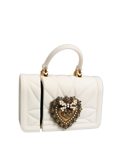 Dolce & Gabbana Funda de silicona blanca Devotion Heart para Airpod