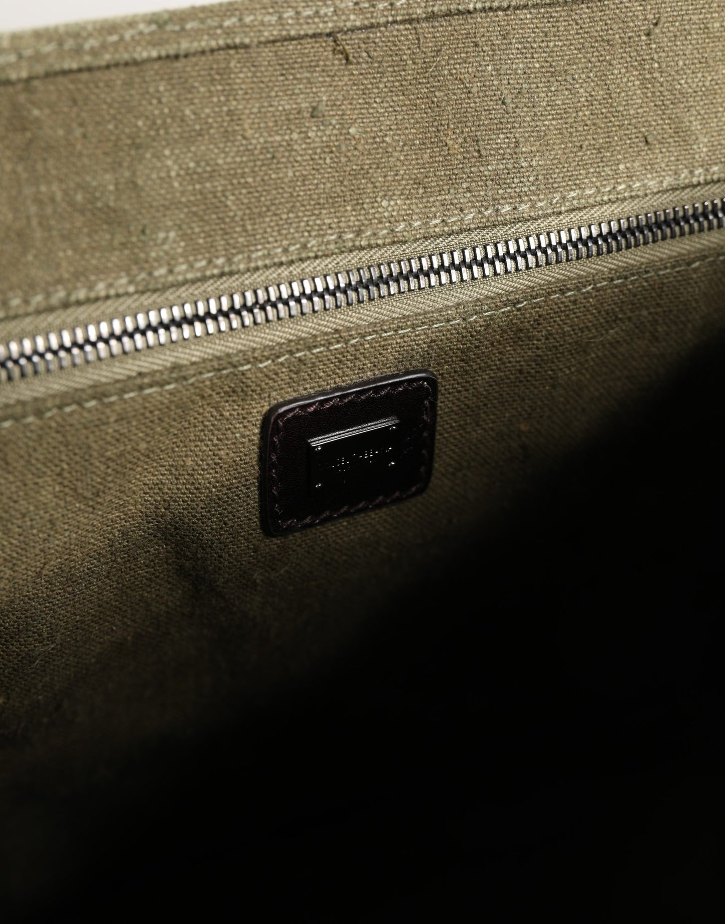 Sac bandoulière messager homme Dolce & Gabbana bicolore vert militaire