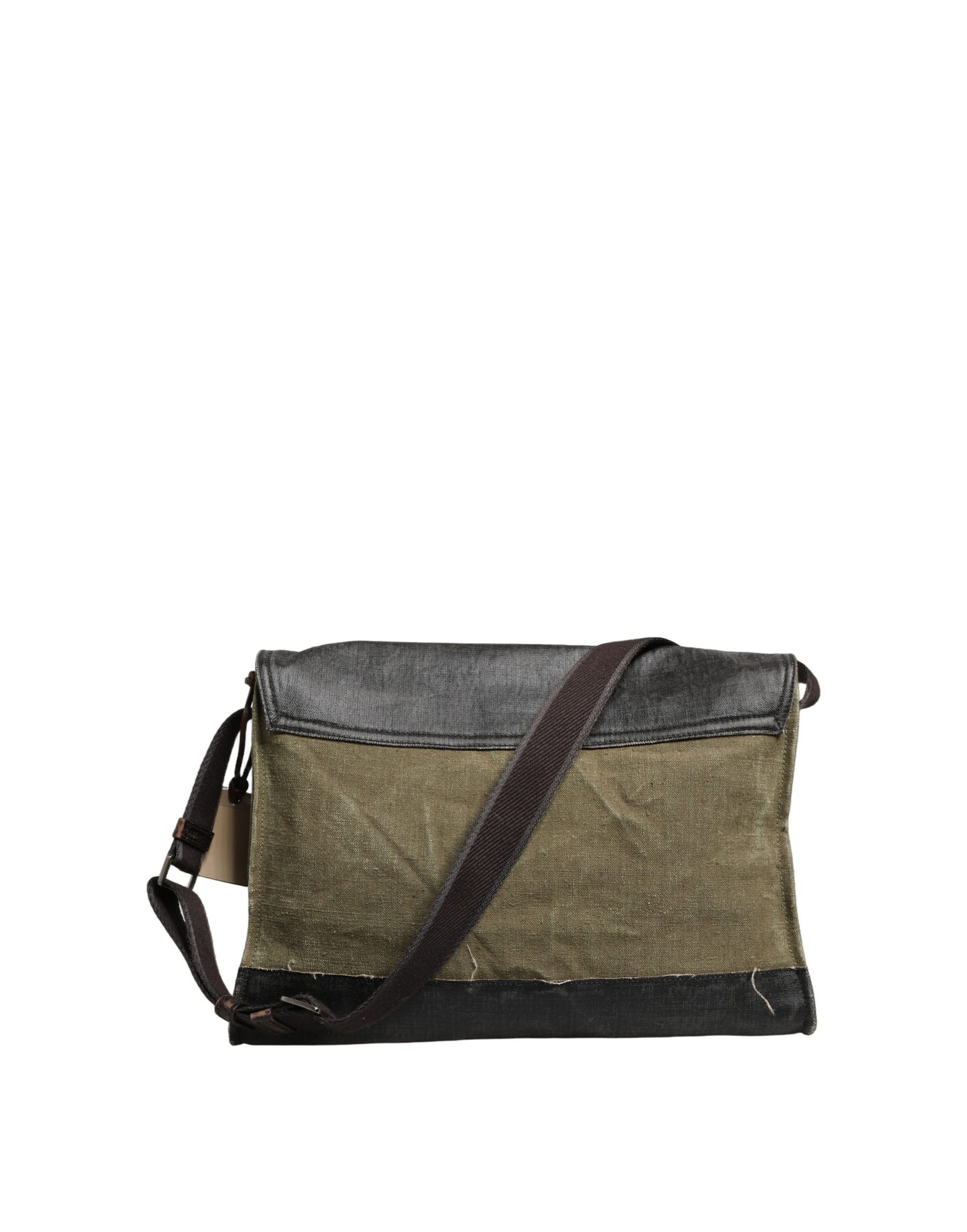 Sac bandoulière messager homme Dolce & Gabbana bicolore vert militaire