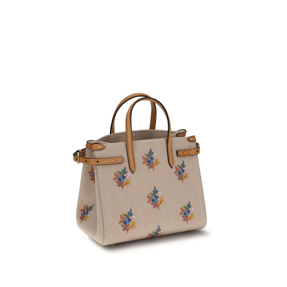 Sac à main Valentino Garavani en coton beige